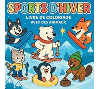Sports d'Hiver - Livre de coloriage avec animaux