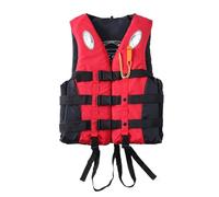 Sports Float Jacket for Adults and Kids, Adjustable High Buoyancy Flotation Vest for Kayaking Boating Snorkeling Swimming, Visible Safety Gear for Water Sports Activities(Red,M)