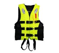 Sports Float Jacket for Adults and Kids, Adjustable High Buoyancy Flotation Vest for Kayaking Boating Snorkeling Swimming, Visible Safety Gear for Water Sports Activities(Yellow,XXL)