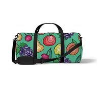 Sports Gym Duffle Bag for Yoga Dancing, Overnight Weekender Travel Bag Bright Summer Fruits, Workout Carry On Shoulder Bag for Women Men