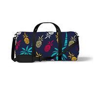 Sports Gym Duffle Bag for Yoga Dancing, Overnight Weekender Travel Bag Colorful Pines Summer, Workout Carry On Shoulder Bag for Women Men