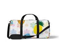 Sports Gym Duffle Bag for Yoga Dancing, Overnight Weekender Travel Bag Colorful Summer Pattern, Workout Carry On Shoulder Bag for Women Men