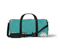 Sports Gym Duffle Bag for Yoga Dancing, Overnight Weekender Travel Bag Cute Cat Paws, Workout Carry On Shoulder Bag for Women Men