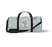 Sports Gym Duffle Bag for Yoga Dancing, Overnight Weekender Travel Bag Cute Kangaroo Family, Workout Carry On Shoulder Bag for Women Men