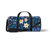 Sports Gym Duffle Bag for Yoga Dancing, Overnight Weekender Travel Bag Flower Background, Workout Carry On Shoulder Bag for Women Men