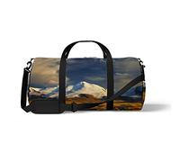 Sports Gym Duffle Bag for Yoga Dancing, Overnight Weekender Travel Bag Grazing Horses at Sunset, Workout Carry On Shoulder Bag for Women Men