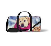 Sports Gym Duffle Bag for Yoga Dancing, Overnight Weekender Travel Bag Interesting Dogs Cats, Workout Carry On Shoulder Bag for Women Men