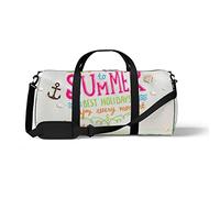 Sports Gym Duffle Bag for Yoga Dancing, Overnight Weekender Travel Bag Summer Beach, Workout Carry On Shoulder Bag for Women Men