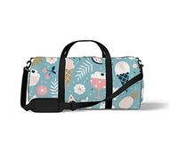 Sports Gym Duffle Bag for Yoga Dancing, Overnight Weekender Travel Bag Summer Elements, Workout Carry On Shoulder Bag for Women Men