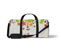 Sports Gym Duffle Bag for Yoga Dancing, Overnight Weekender Travel Bag Summer Fruit Beach, Workout Carry On Shoulder Bag for Women Men