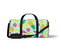 Sports Gym Duffle Bag for Yoga Dancing, Overnight Weekender Travel Bag Summer Fruit, Workout Carry On Shoulder Bag for Women Men
