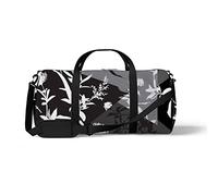Sports Gym Duffle Bag for Yoga Dancing, Overnight Weekender Travel Bag Summer Silhouette Flower, Workout Carry On Shoulder Bag for Women Men