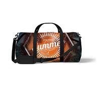Sports Gym Duffle Bag for Yoga Dancing, Overnight Weekender Travel Bag Summer Sun and Palm, Workout Carry On Shoulder Bag for Women Men