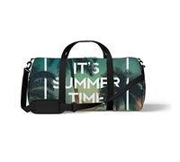 Sports Gym Duffle Bag for Yoga Dancing, Overnight Weekender Travel Bag Summer Time Wallpaper, Workout Carry On Shoulder Bag for Women Men