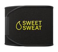 Sports Research Sweet Sweat - Cintura Snellente per la Vita, per Donne e Uomini, Fascia per Il Sudore, per Allenamento ad Alta intensità e allenamenti in Palestra, 5 Misure Regolabili, Taglia M, Nero