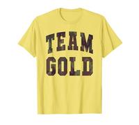 Sports TEAM GOLD Summer Camp War Game Camo Spirit Color Crew Maglietta