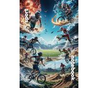 Sports-Themed Notebook - 60 Pages with Action-Packed Football, Basketball, and BMX Design: Dynamic Sports Cover Featuring Athletes in Motion, Perfect for Sports Fans and Everyday Use