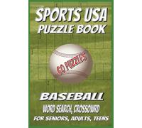 Sports USA Puzzle Book Baseball: Word Search and Crossword puzzles with easy-to-read print about everything baseball. | 6x9 inches | 60 puzzles | 120 ... holidays, vacation, sports enthusiast