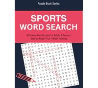 Sports Word Search: 80 Large-Print Puzzles for Adults & Senior
