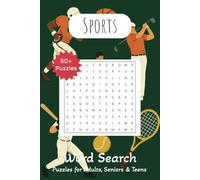 Sports Word Search Puzzle Book: Easy to Read Print about different sports such as, soccer, golf, rugby and more | 6x9 inches, 110 pages | 50+ puzzles | Gifts for Vacations, Holidays, and Free Times