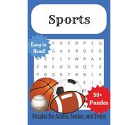 Sports Word Search Puzzle Book: Word Searches with Easy to Read Print about Baseball, Football, Athletics and More | 6x9 inches, 110 pages | 50+ ... Gift for Vacations, Holidays, and Free Times