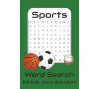 Sports Word Search Puzzle Book: Word Searches with Easy to Read Print about Sports, Soccer, Basketball, and More | 6x9 inches, 110 pages | 50+ Puzzles ... Gift for Vacations, Holidays, and Free Times