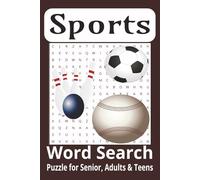 Sports Word Search Puzzle Books: Word Searches with Easy to Read Print about Sports, Tennis, Baseball, Soccer and More |6x9 inches, 110 pages | 50+ ... Gift for Vacation, Holidays, and Free Times