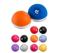 SPORTS WORLD VISION 6PC impugnatura morbida Custodia lenti contatto e esterno in gomma antiscivolo | Contenitore da viaggio per soluzione lenti contatto con tappo a vite Marcatura L&R sulla superiore