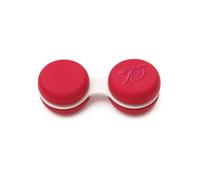 SPORTS WORLD VISION Custodia per lenti a contatto divertenti e carine in macaron - 1 pezzo, Rosso, Modern