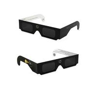 SPORTS WORLD VISION Occhiali per Eclissi Solare ISO 12312-2 Certificati - Sicuri per Osservazione Diretta del Sole, Eclissi & Macchie Solari - Montatura Pieghevole Carta, Lenti PET