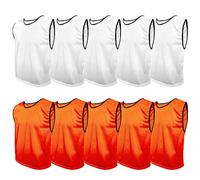 SPORTSBIBS 10x Pettorine da Allenamento Pettorina da Calcio, pettorine per Bambini, juniores e Adulti, Gilet, più di 10 Colori, Maglietta da Corsa Sportiva, Universale XS S M L XL XXL