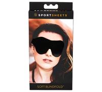Sportsheets - maschera per occhi morbida ed elastica - nero