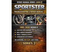 SPORTSTER TROUBLESHOOTING & REPAIR MANUAL 1991-2020 MODELS (CARBURETED & EFI): Step-By-Step Diagnostics • Real-World Fixes • Tools, Torque Specs & Repair Costs