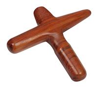 SPORTTEC Croce di Massaggio Asiatica Wellness.Massage Fatta di Legno Un Pezzo di Aiuto di Massaggio, Dispositivo di Massaggio