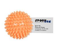 SPORTTEC Palla di Riccio Palla di Massaggio Riflessologia Auto Massaggio Morbida 6 cm Neon Orange