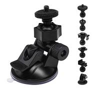 Sportway S30 Supporto a ventosa per Dash Cam (2a generazione) con 10 pezzi di giunti per REXING, Z-Edge, Old Shark, KDLINKS, Falcon Zero, VANTRUE e la maggior parte delle altre Dash Cameras DVR GPS