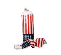 SportX- Punching Bag with Gloves Set, Colore Multi Colour, 2006657