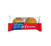 SPORTYFOOD KETO BISCO da 40 Gr Gusto CIOCCOLATO e PERA - Delizioso Biscotto Chetogenico con MCT e CARNITINA (Box da 10x40 Gr)