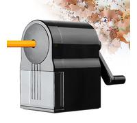 SPORWAY Temperamatite: temperamatite manuale, temperamatite manovella con contenitore 5 posizioni spessore regolabile, temperamatite scrivania per studenti bambini, schizzi belle arti