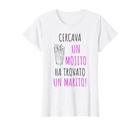 Sposa Addio Al Nubilato Divertente Marito Mojito Maglietta