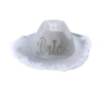 Sposa Cowgirl Cappello Sposa Cappello Cowboy Festa Nuziale Addio al nubilato Cowgirl Fedoras Bachelorette Cappelli Per Sposa