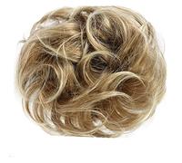 Sposa disordinata Big Hair Chignon riccio con clip a pettine nella copertura della coda dei capelli Estensione della coda di cavallo Capelli finti naturali sintetici-# 6