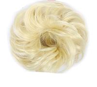 Sposa disordinata Big Hair Chignon riccio con clip a pettine nella copertura della coda di capelli Estensione della coda di cavallo Capelli finti naturali sintetici-# 27