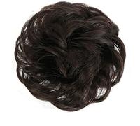 Sposa disordinata Big Hair Chignon riccio con clip a pettine nella copertura della coda di capelli Estensione della coda di cavallo Capelli finti naturali sintetici-# 3