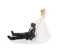 Sposa e Sposo Cake Topper Divertente lo Sposo non Può Fuggire Wedding Cake Toppers Realistico Resina Pasticceria Topper per per la casa Banchetto di Nozze