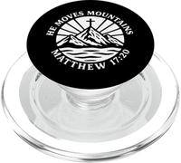 Sposta le montagne Matteo 17:20 Versetto della Bibbia Cristiano PopSockets PopGrip per MagSafe