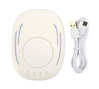 Spostamento mouse non rilevabile, agitatore mouse portatile USB con luce LED, oscillatore mouse fisico con timer regolabile, guida libera per mantenere attivo il PC portatile, (Bianca)