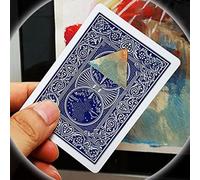 Spostare Buco Nero a Triangolo Trucchi Magici Spostare Foro Forma Cambiare Carta Magia Close-up Illusioni Edificio Mentalismo Puntelli (retro rosso)