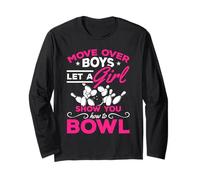 Spostare sopra i Ragazzi Lasciare Che Una Ragazza Ti Mostri Come Ciotola Bowling Girl Maglia a Manica