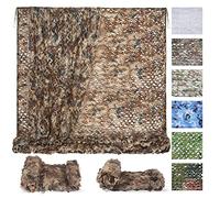 Sposuit Rete Mimetica - Zanzariera Camouflage - per Coprire la Caccia, la Caccia, i ciechi, Guarda Nascondere Decorazioni per Feste, 9.8×9.8ft Camouflage Net…